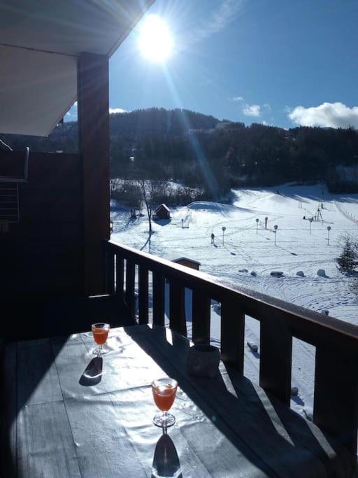 Appart très ensoleillé 7 pers au pied des pistes Ancelle Esterno foto