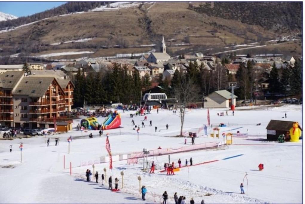 Appart très ensoleillé 7 pers au pied des pistes Ancelle Esterno foto